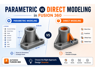 Parametric vs Direct Modeling in Fusion 360: Which One Should You Use?